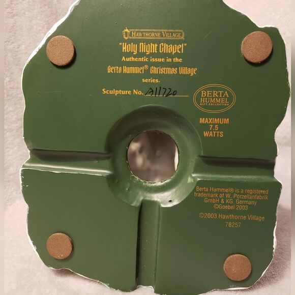 Berta Hummel "Holy Night Chapel" 2003 Hawthorne Village - Picture 6 of 12